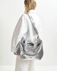 Hurry Faux Leather bag SILVER