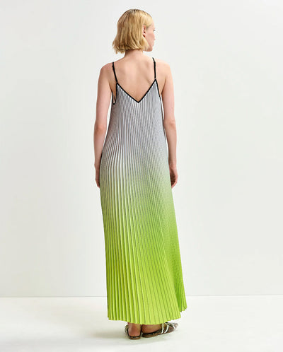 Haurus Pleated Maxi Dress Citronella