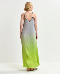 Haurus Pleated Maxi Dress Citronella