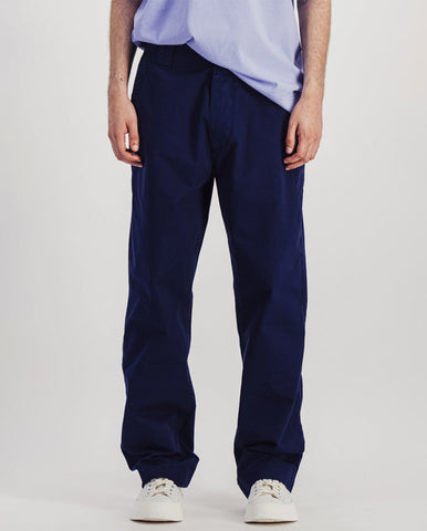 Drawcord Seesucker Trouser Very Dark Navy