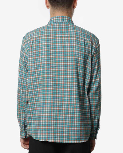 Aqua Plaid Flannel Shirt Aqua Plaid