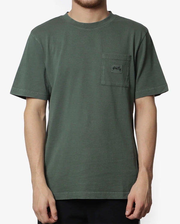 Patch Pocket Tee Washed Green