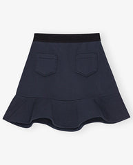 Heavy fleece mini Skirt Sky Captain