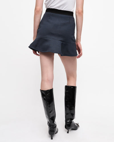 Heavy fleece mini Skirt Sky Captain