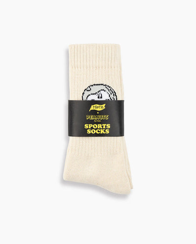 Astro Snoopy Socks ECRU