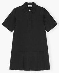 Viscose Twill Mini Dress BLACK