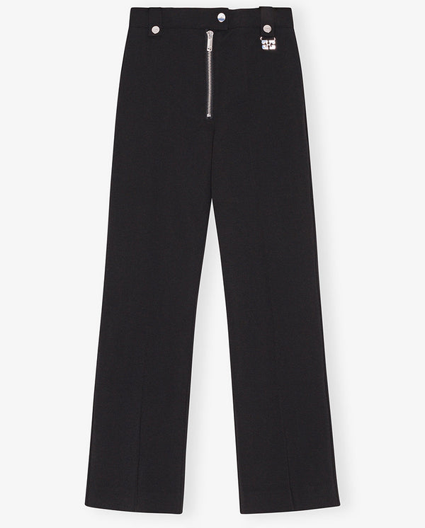 Bonded Crepe pants BLACK