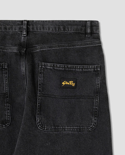 Wide 5 Pant Washed Black