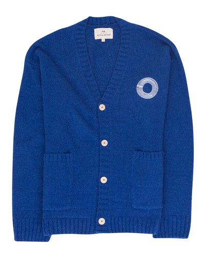 Pocket Cardigan Bright Blue