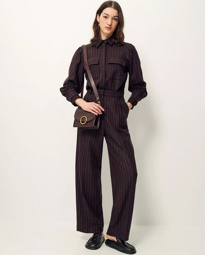 Emilio Stripe Trouser Coffea