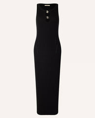 Lorina Ribbed Dress BLACK