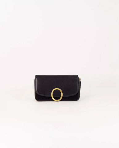 Theao Leather Purse BLACK