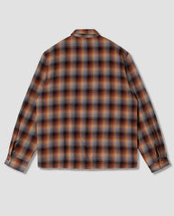 Zip Shirt Brown/Blue Plaid