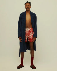 Zig Swim Shorts Red / Ecru Zig