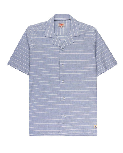 Shark Collar Shirt Marine Deep