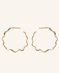 Large Hellir Hoops GOLD