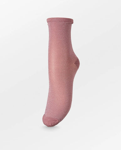 Gradient Glitter Sock Peach Pink