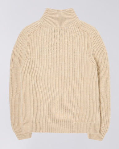 Suedehead Checker Crew Knit ECRU