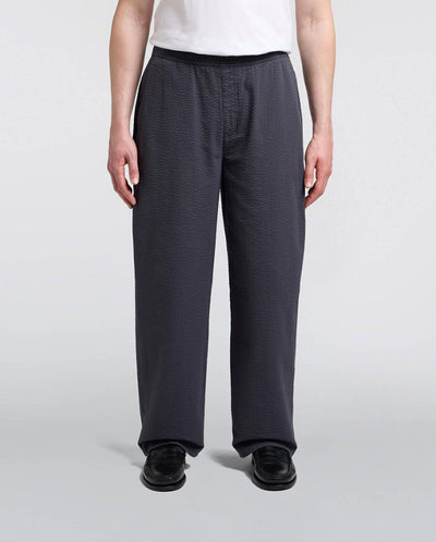 Edison Swollen Seersucker pant DARK GREY