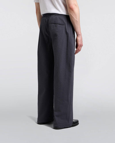 Edison Swollen Seersucker pant DARK GREY