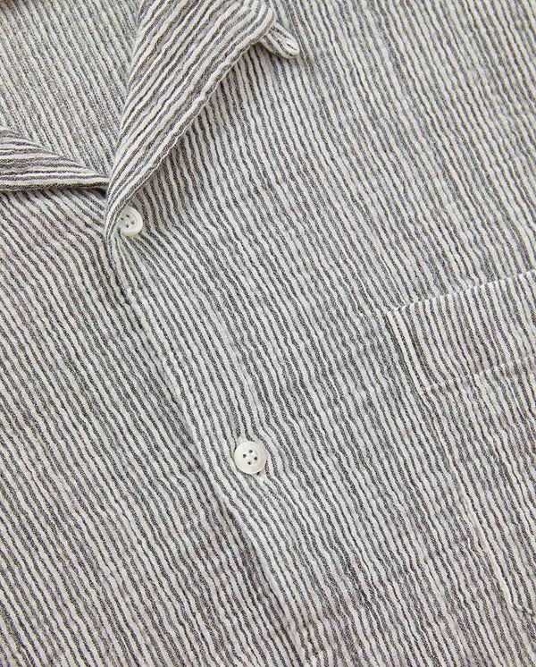 Silveira Panama Shirt Black Stripes