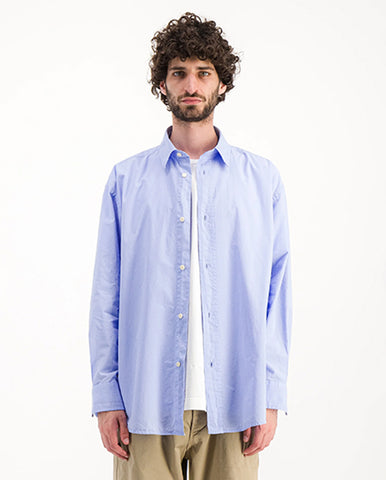 Patch Shirt Indigo Basketweave