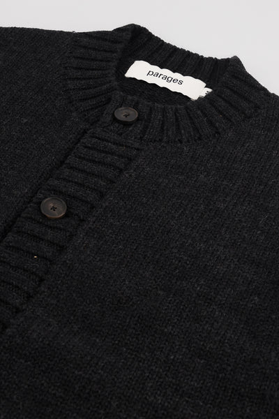 Hector Cardigan Dark Grey Melange