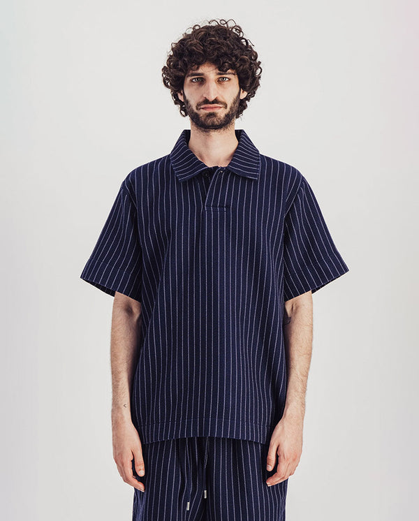 Bristol Polo Navy Stripes