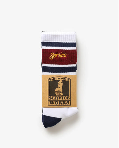 Edwin X Democratique Sock WHITE